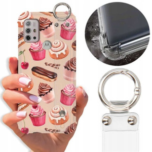 Etui Antishock Pasek do MOTOROLA G30 Słodkie Wzory