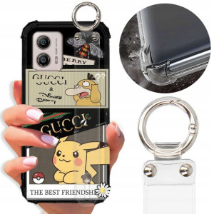Etui Antishock Pasek Do MOTOROLA G53 Misie Wzory