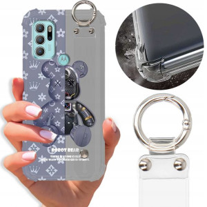 Etui Antishock Pasek do MOTOROLA G60S Misie Wzory