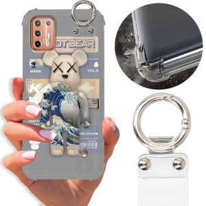 Etui Antishock Pasek do MOTOROLA G9 PLUS Miś Wzory