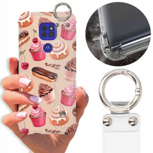 Etui Antishock Pasek do MOTOROLA G9 Słodkie Wzory
