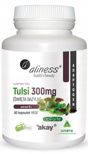 ALINESS TULSI EXTRACT 5% 300mg - 90kaps vege