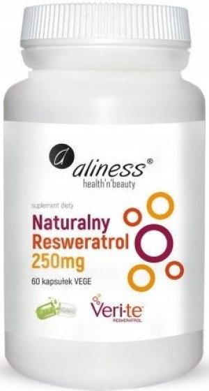 Aliness Naturalny Resweratrol Veri-te 250mg-60kaps