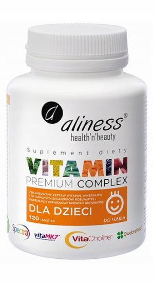 Aliness Premium Vit.complex Dla Dzieci-120tabl