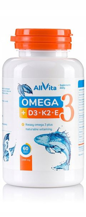 Allvita Omega3 +d3+k2mk7+e - 60 Kaps.odporność