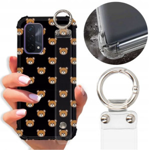 Etui Antishock Pasek do OPPO A93 5G Misie Wzory