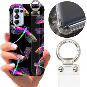 Etui Antishock Pasek do OPPO RENO 5 5G Case Wzory