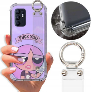 Etui Antishock Pasek do OPPO RENO 6 Bajki Wzory