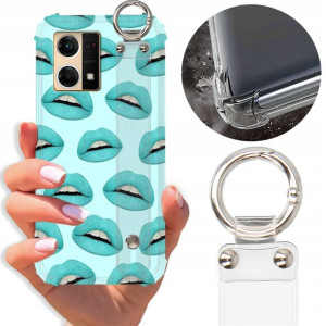 Etui Antishock Pasek do OPPO RENO 7 4G Case Wzory