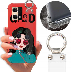 Etui Antishock Pasek do OPPO RENO 7 4G Misie Wzory