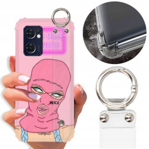 Etui Antishock Pasek Do OPPO RENO 7 5G Modne Wzory