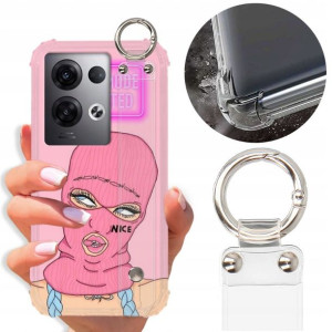 Etui Antishock Pasek Do OPPO RENO 8 PLUS Top Wzory