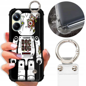 Etui Antishock Pasek Do REALME 10 PRO 5G Miś Wzory