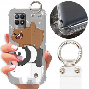 Etui ANTISHOCK PASEK do REALME 8i Misie Miś Wzory
