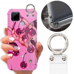 Etui Antishock Pasek Do REALME C15 Girl Top Wzory