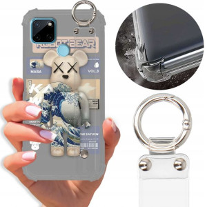 Etui Antishock Pasek do REALME C21Y Misie Wzory