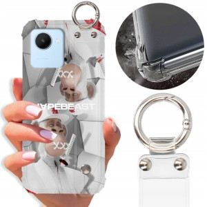 Etui ANTISHOCK PASEK do REALME C30 Bearbrick Wzory