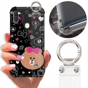 Etui Antishock Pasek do SAMSUNG A11 Słodkie Wzory