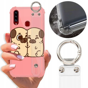 Etui Antishock Pasek do SAMSUNG A20S Słodkie Wzory