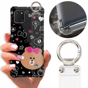 Etui Antishock Pasek do SAMSUNG A81 Słodkie Wzory