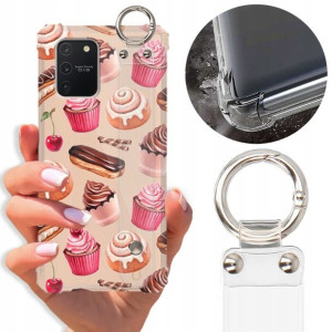 Etui Antishock Pasek do SAMSUNG A91 Słodkie Wzory