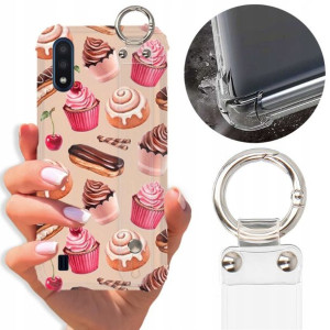 Etui Antishock Pasek do SAMSUNG M01 Słodkie Wzory