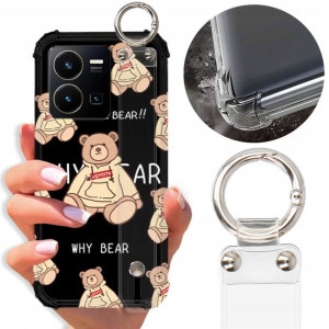 Etui ANTISHOCK PASEK do VIVO Y35 Bearbrick Wzory