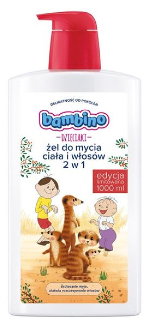 Bambino Dzieciaki Żel do mycia ciała i włosów 2w1 "Bolek i Lolek - Surykatk