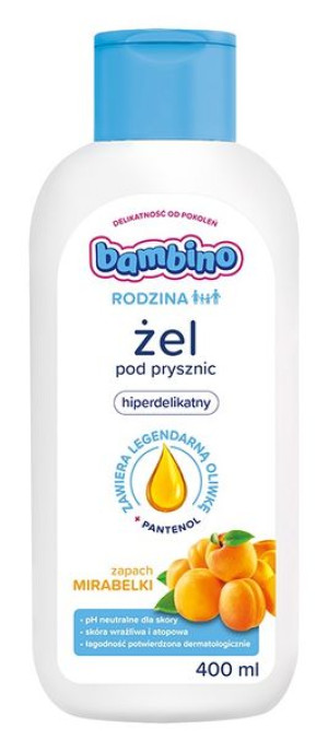 Bambino Rodzina Żel pod prysznic hiperdelikatny - zapach Mirabelki  400ml