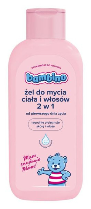 BAMBINO Żel do mycia ciała i włosów 2w1 dla Dzieci i Niemowląt  400 ml