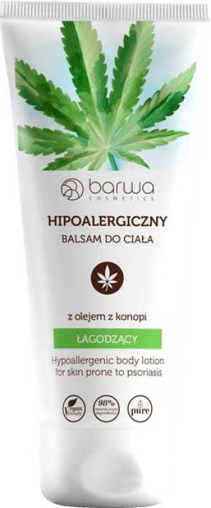 BARWA Hipoalergiczna Balsam do ciała łagodzący - z olejem z konopi  200ml