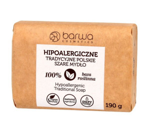 BARWA Hipoalergiczna Szare Mydło tradycyjne polskie w kostce  190g