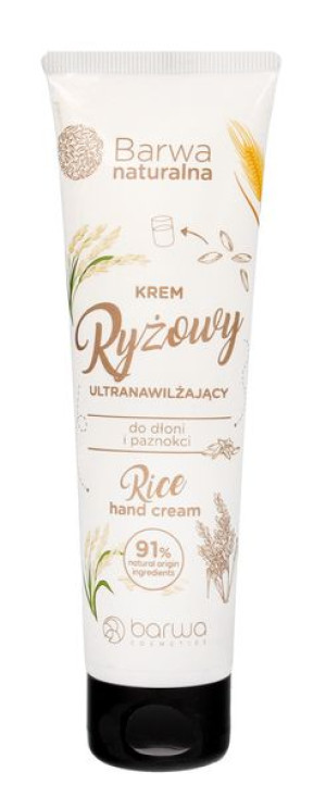 BARWA Naturalna Krem Ryżowy do dłoni i paznokci - ultranawilżający 100ml