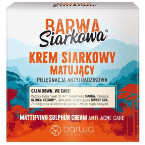 BARWA Siarkowa Krem siarkowy matujący - cera tłusta  50ml
