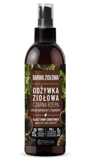 BARWA Ziołowa Odżywka do włosów Czarna Rzepa - włosy osłabione i  z łupieże