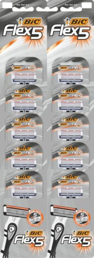 Bic Maszynka do golenia BIC Flex 5 karta - 1op.-10szt