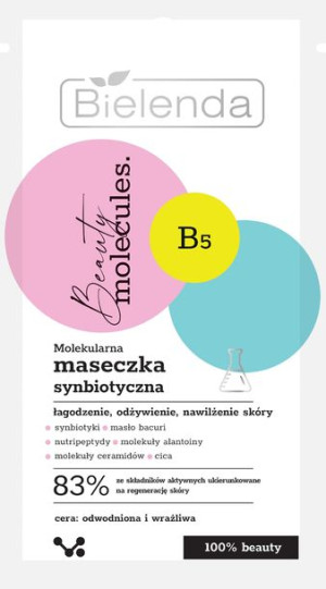 Bielenda Beauty Molecules.Molekularna Maseczka synbiotycza - do cery odwodn