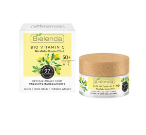Bielenda Bio Vitamin C 50+ Rewitalizujący Krem przeciwzmarszczkowy na dzień