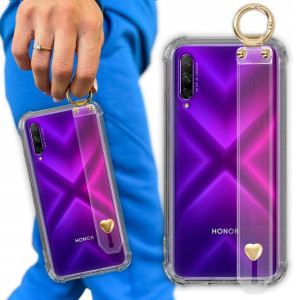 Etui Antishock Pasek Serce do HUAWEI HONOR 9X PRO