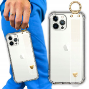 Etui Antishock Pasek Serce do IPHONE 12 PRO MAX