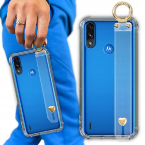 Etui Antishock Pasek Serce do MOTOROLA E7 POWER