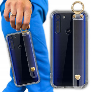 Etui Antishock Pasek Serce do MOTOROLA ONE FUSION