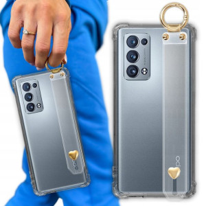 Etui Antishock Pasek Serce do OPPO RENO 6 PRO PLUS