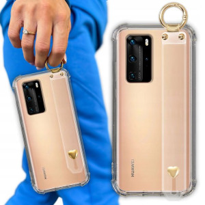Etui Antishock Pasek Serduszko do HUAWEI P40 PRO