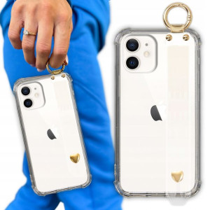 Etui Antishock Pasek Serduszko do IPHONE 12 MINI