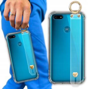 Etui Antishock Pasek Serduszko do MOTOROLA E6 PLAY