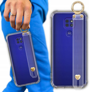 Etui Antishock Pasek Serduszko do MOTOROLA E7 PLUS