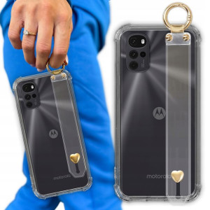 Etui Antishock Pasek Serduszko do MOTOROLA G22 4G