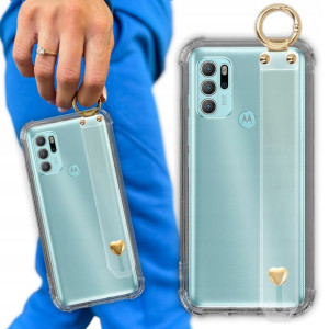 Etui Antishock Pasek Serduszko do MOTOROLA G60S