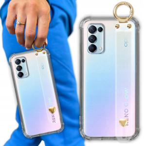 Etui Antishock Pasek Serduszko do OPPO RENO 5 5G